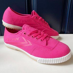 Feiyue Lo Plain Tonal Canvas Sneakers Fuchsia NWOT
